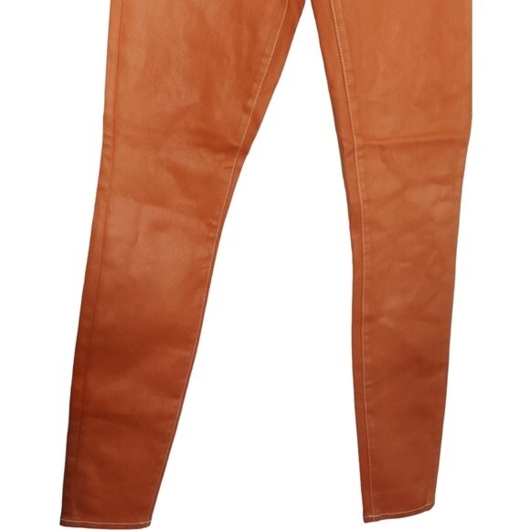 NWT L'Agence Marguerite Natural high rise Skinny Java Coated Jeans size 25 - Picture 5 of 12